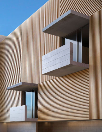Battens 50 rivestimenti in alluminio per interni ed esterni